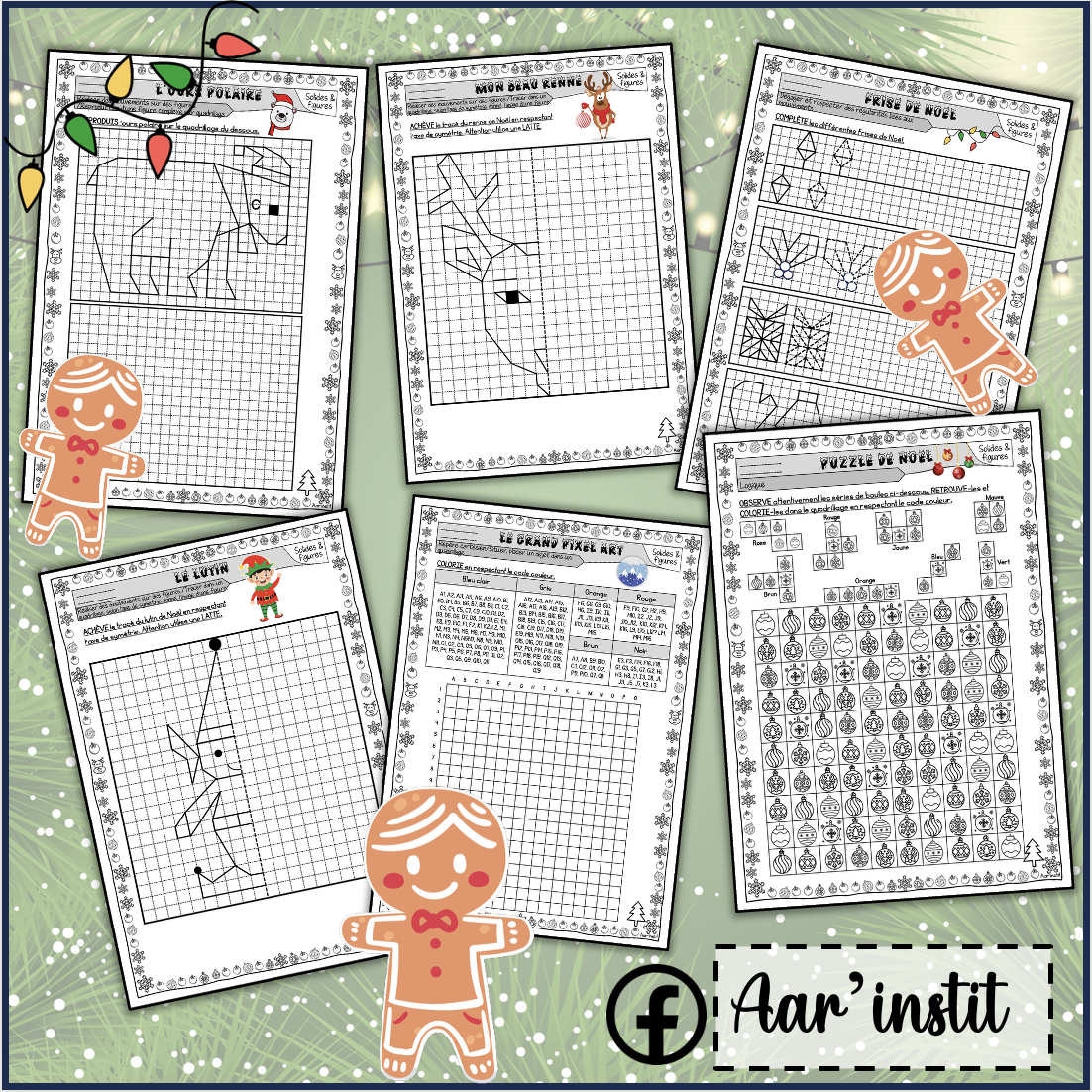 Des fiches de mathématiques pour Noël