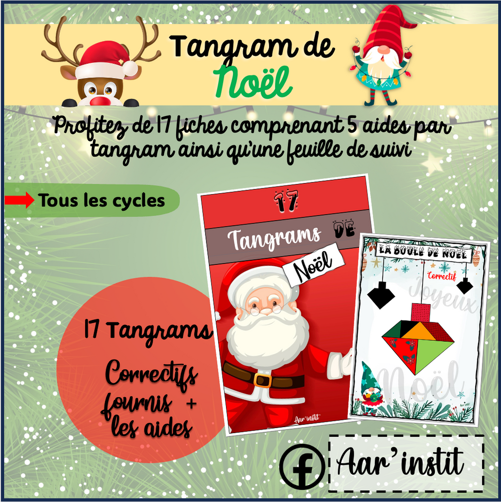 17 Tangrams de Noël