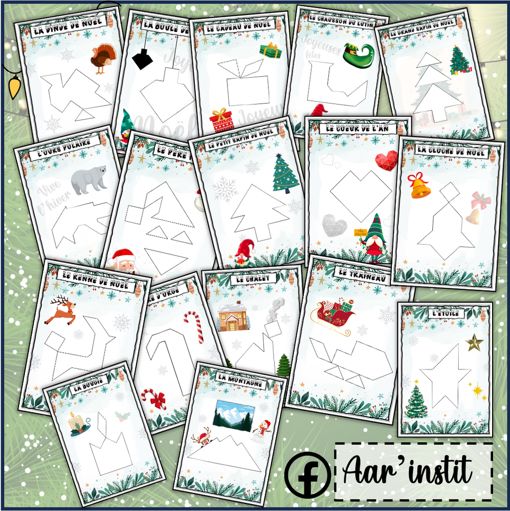 17 Tangrams de Noël