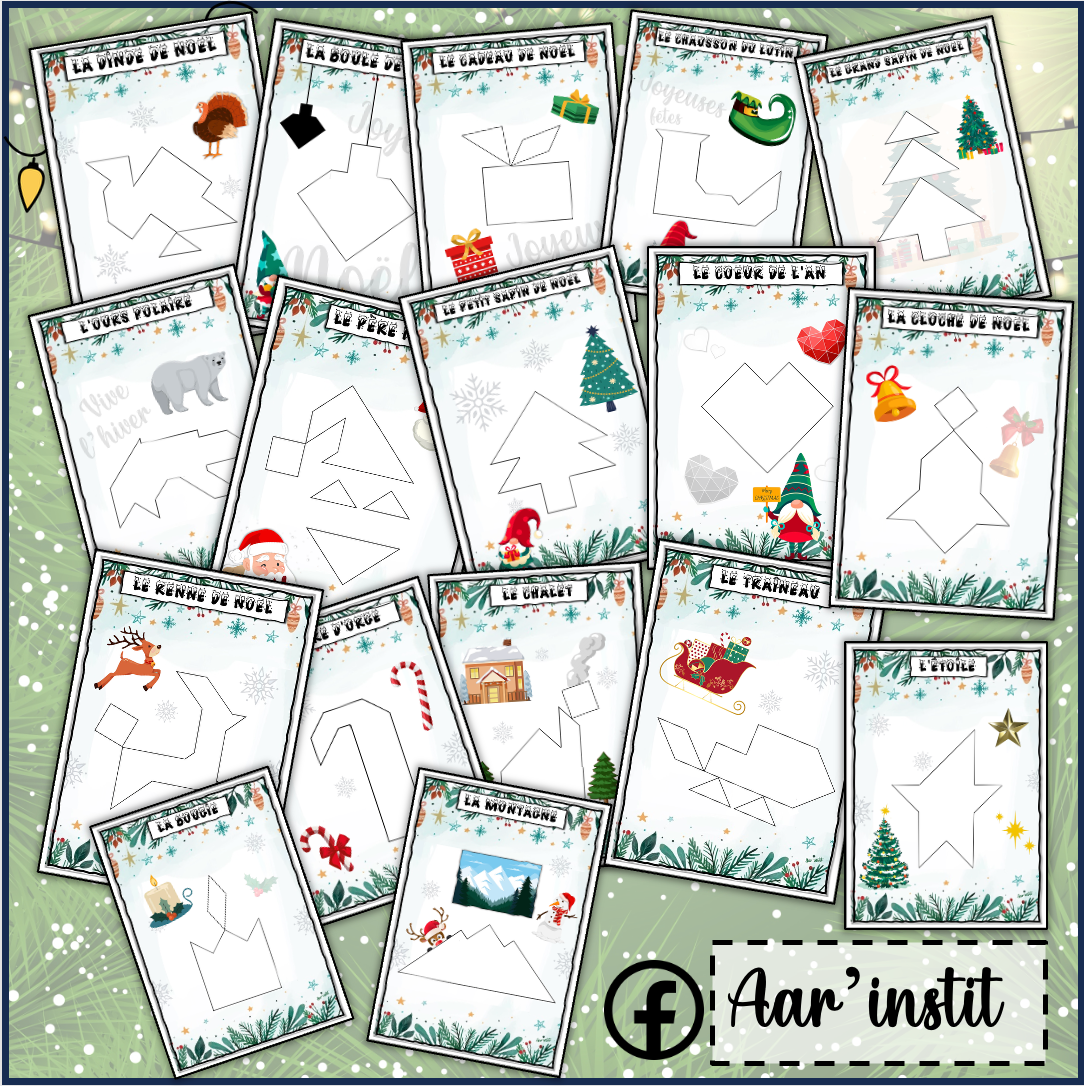 17 Tangrams de Noël