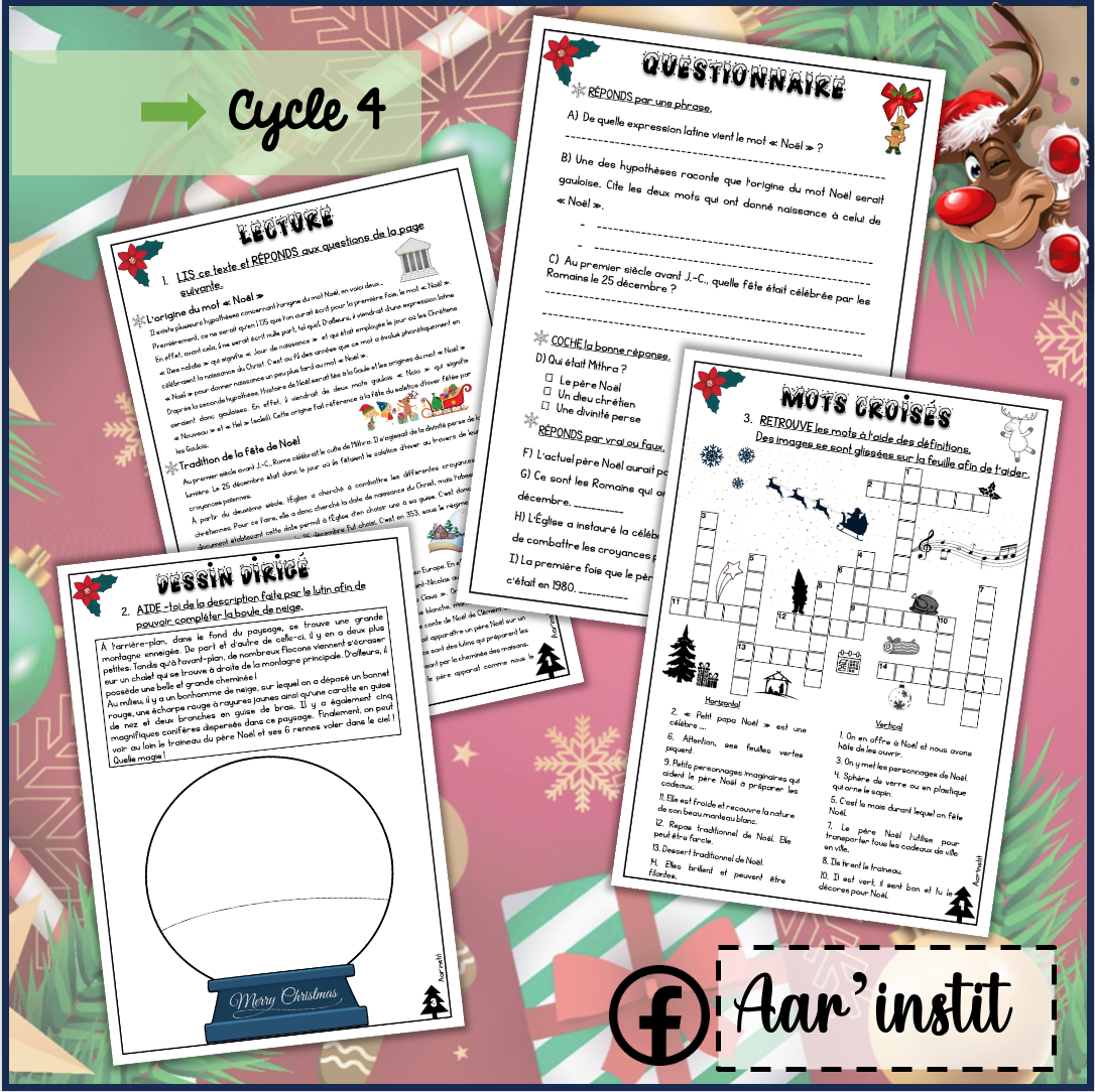 Mon dossier de Noël cycle 4