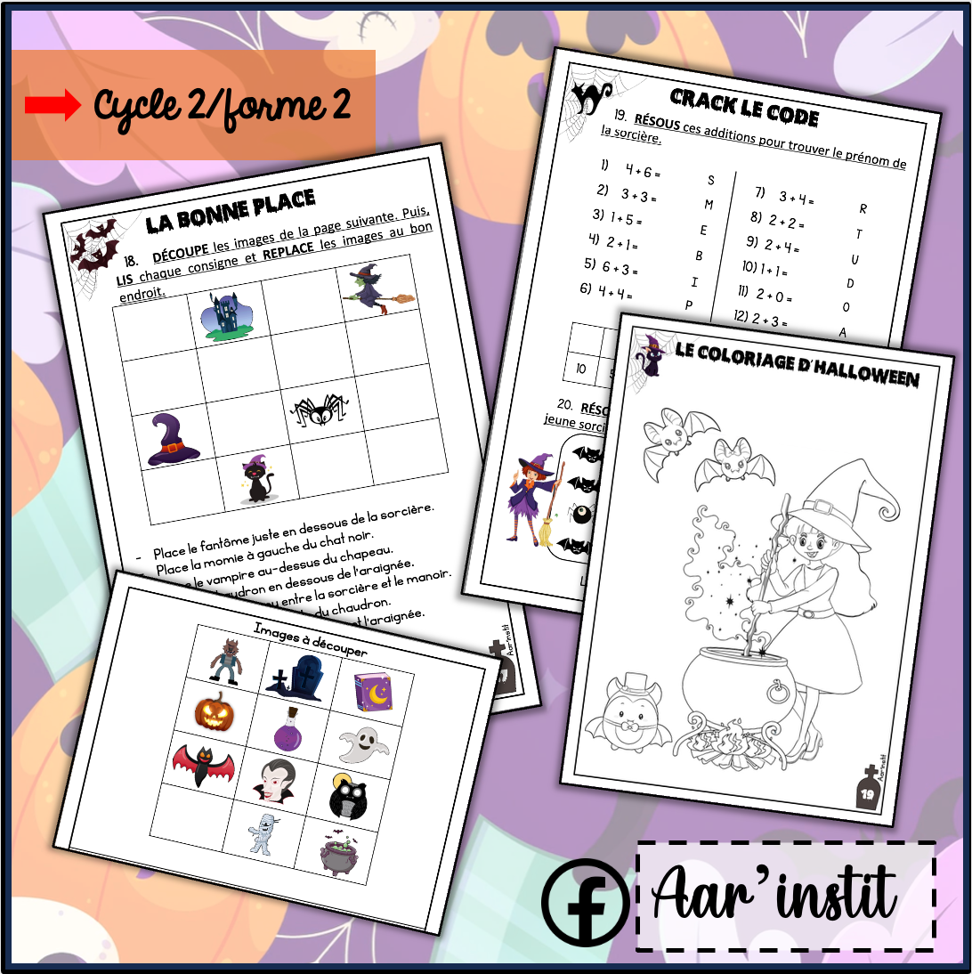 Mon dossier d'Halloween (cycle 2)
