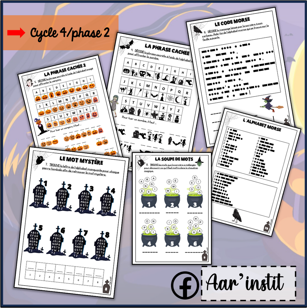 Mon dossier d'Halloween (cycle 3 ou 4)