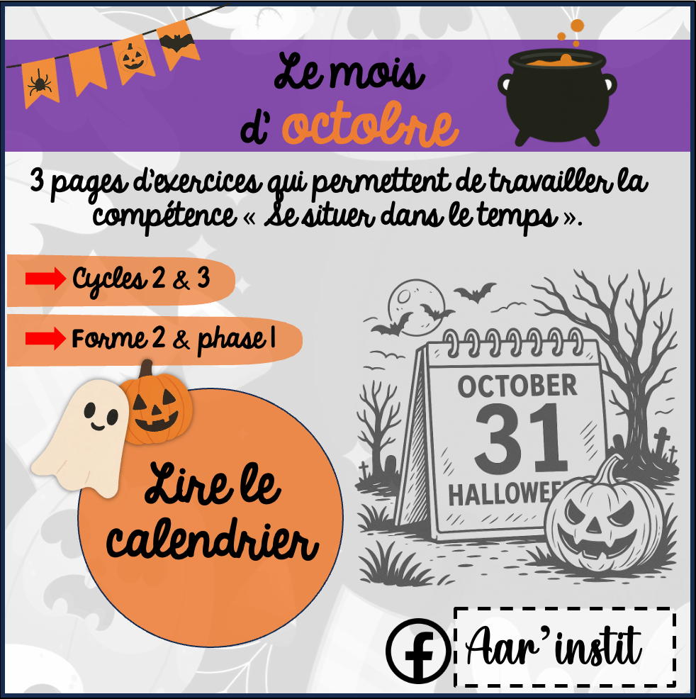 Lire le calendrier - Octobre