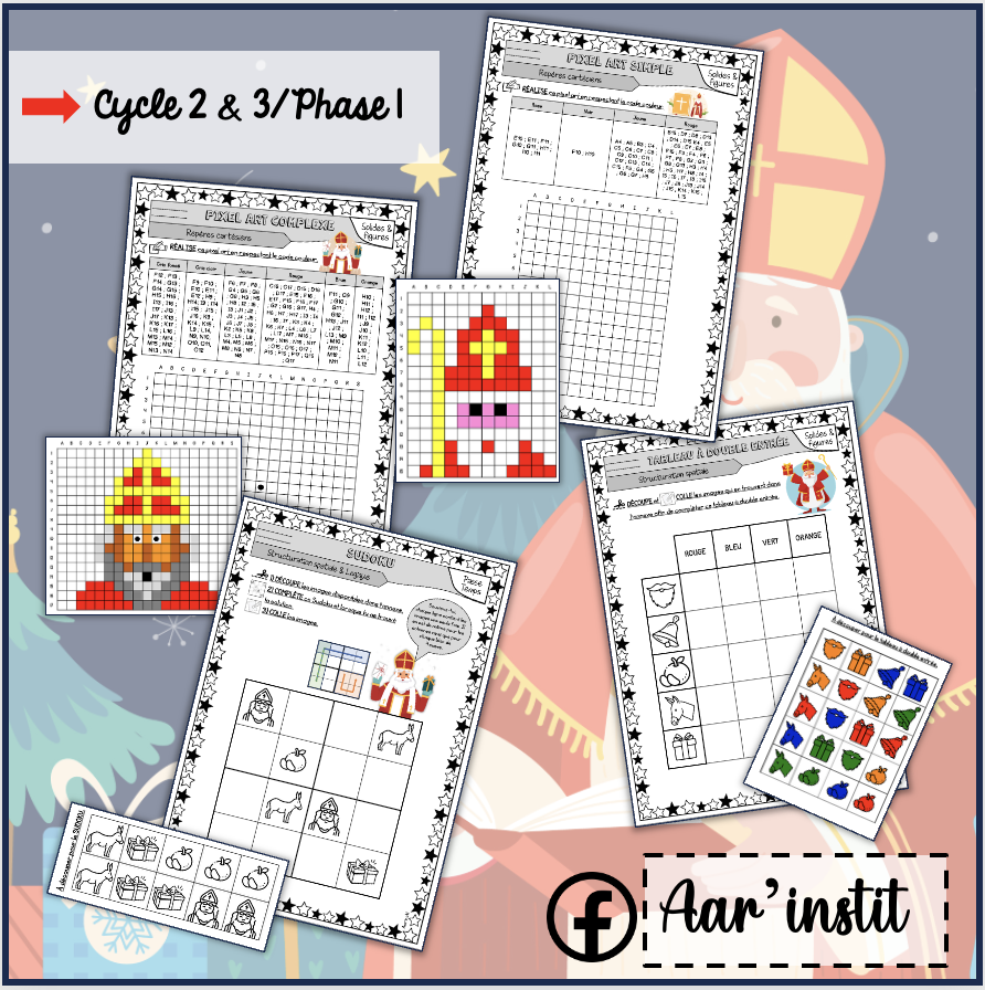 Des fiches de math pour la Saint-Nicolas