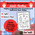Des fiches de français pour Saint-Nicolas