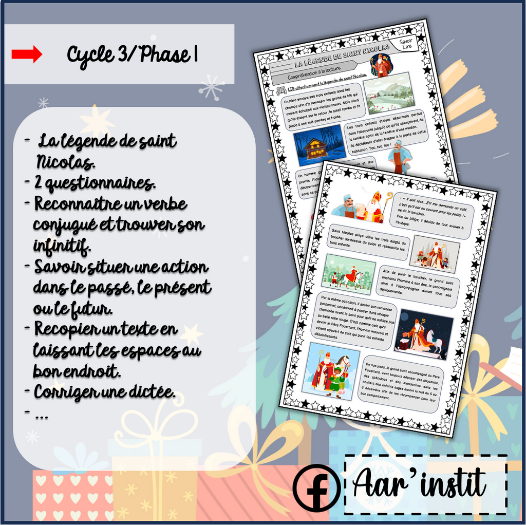 La légende de saint Nicolas - Dossier de français (cycle 3)
