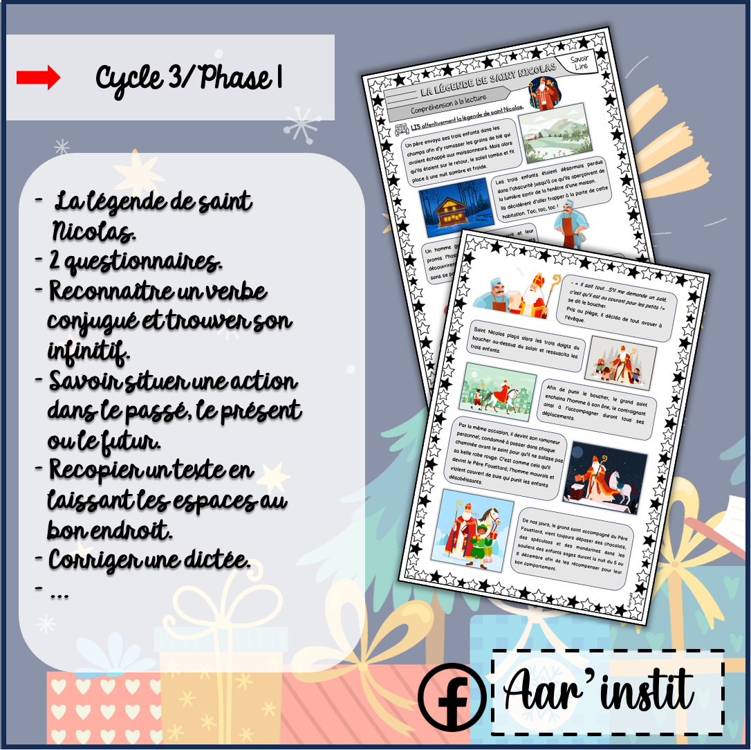 La légende de saint Nicolas - Dossier de français (cycle 3)