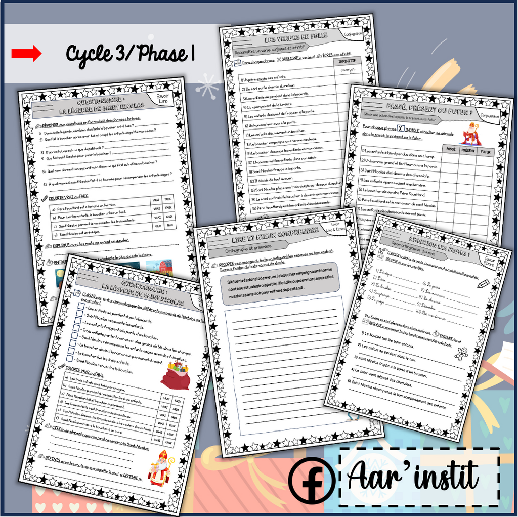 La légende de saint Nicolas - Dossier de français (cycle 3)
