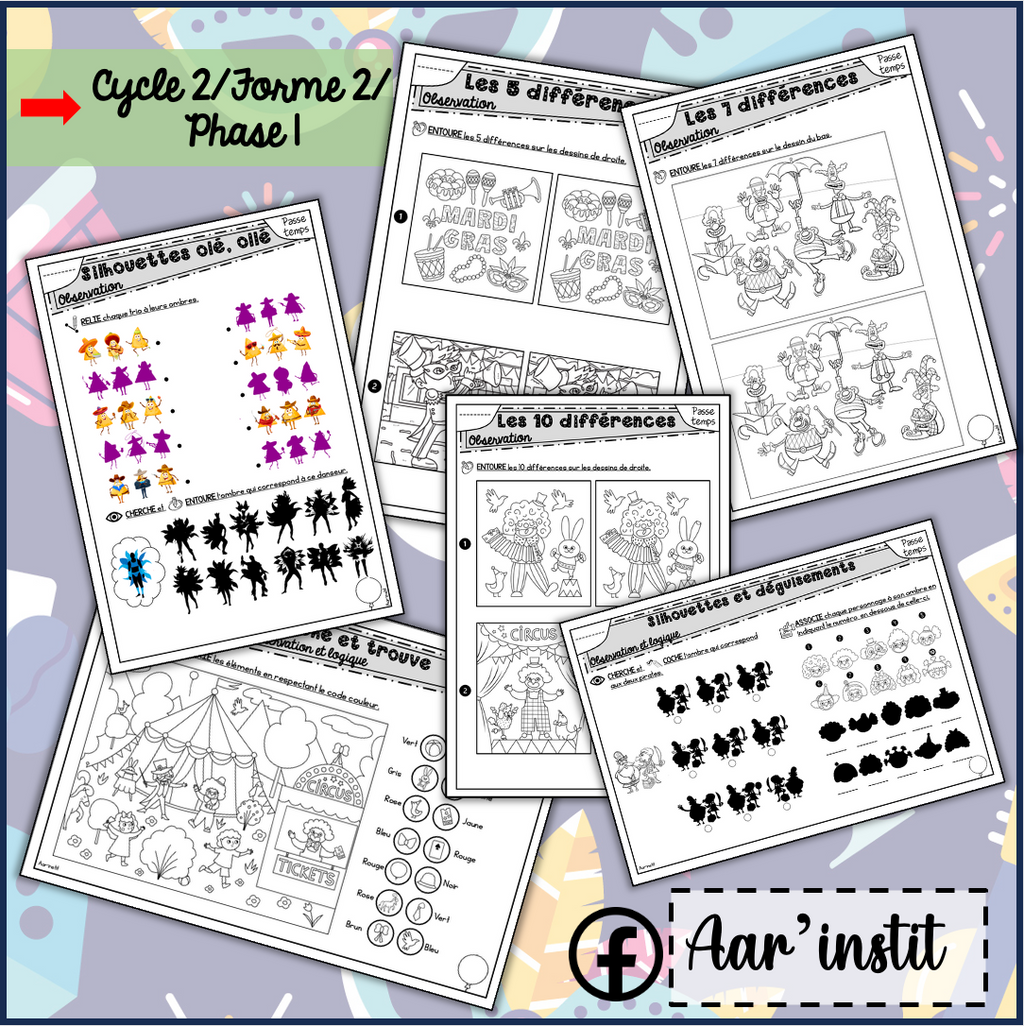 Des fiches de math (cycle 2)