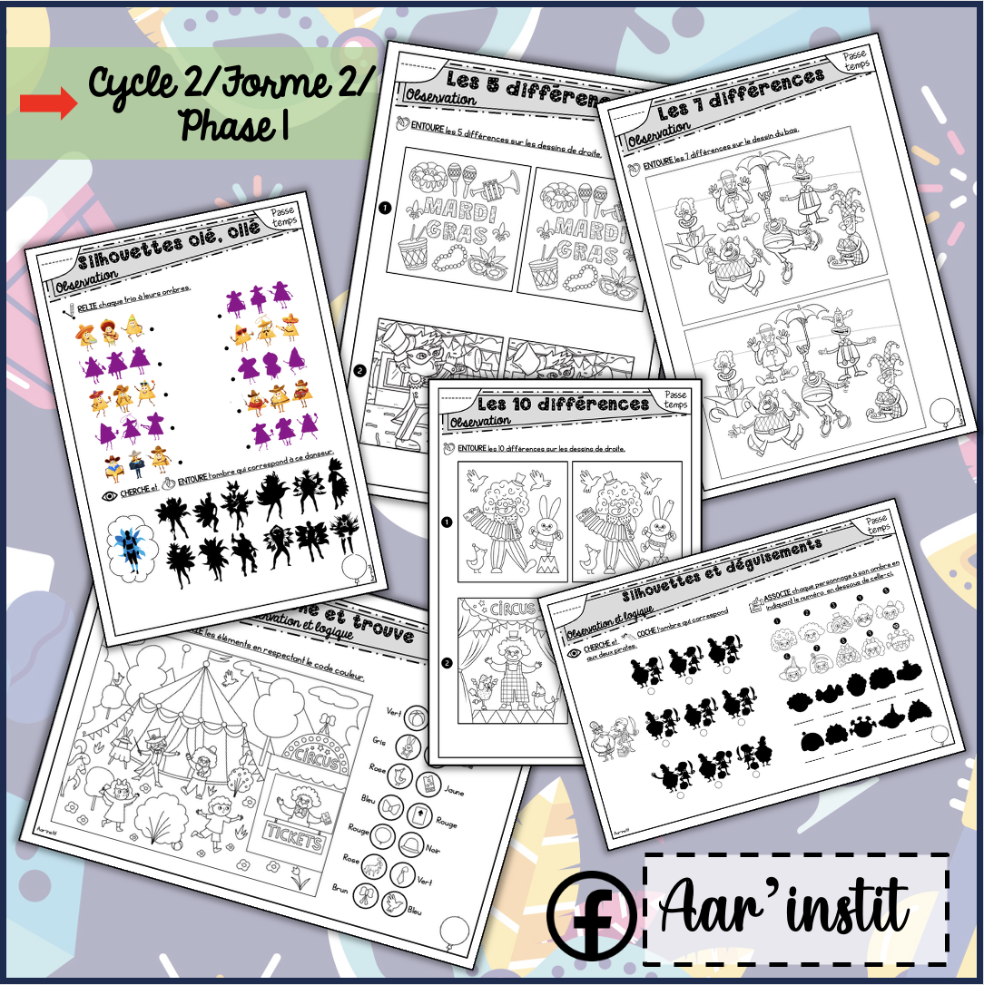 Des fiches de math (cycle 2)