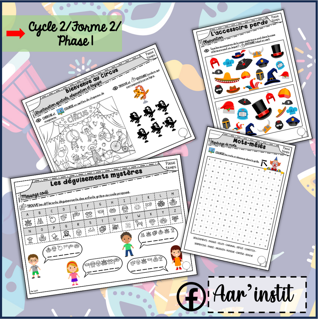 Des fiches de math (cycle 2)