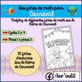 Des fiches de math pour Carnaval (cycles 3 & 4)