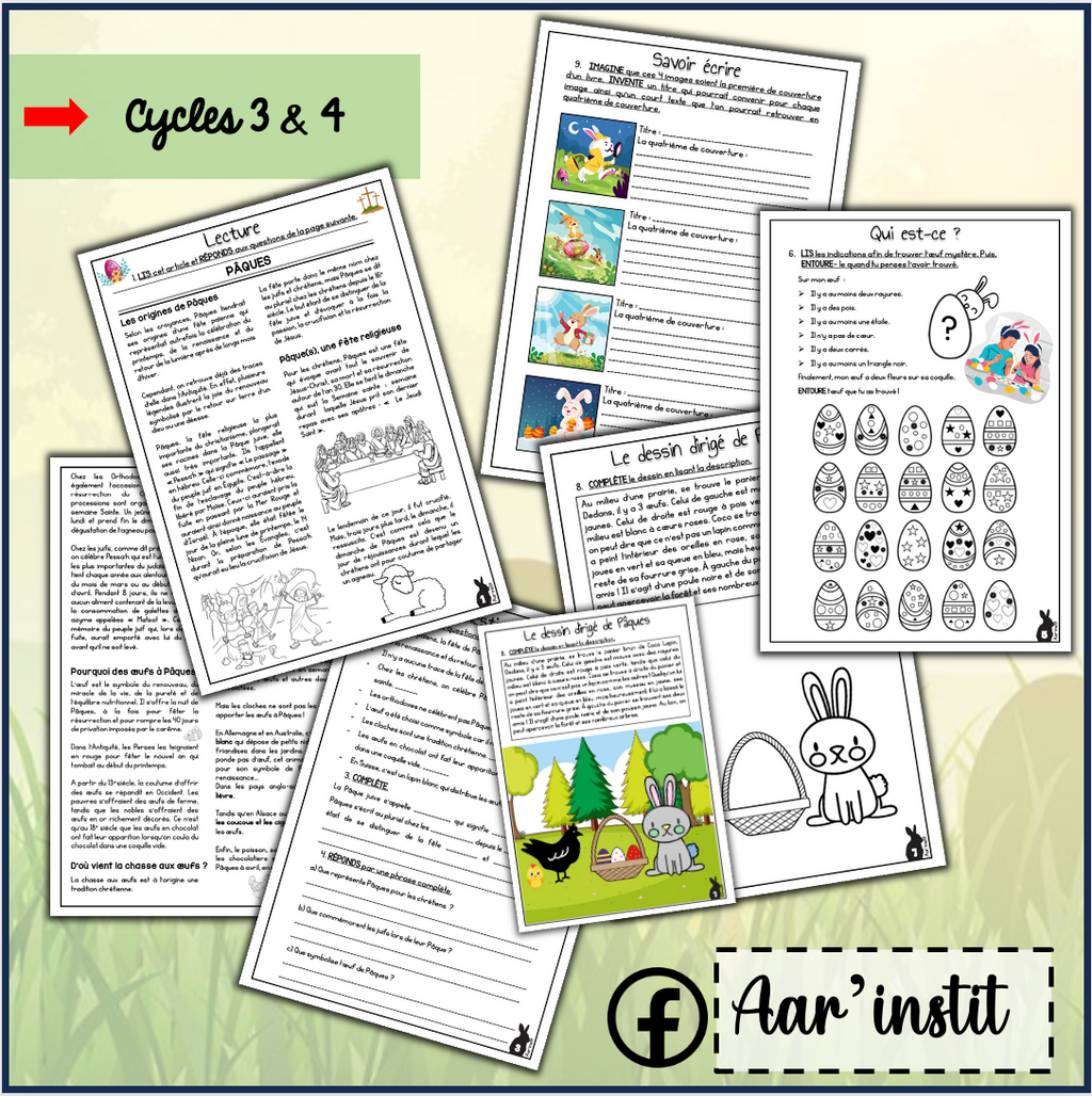 Mon dossier de Pâques (cycles 3 & 4)