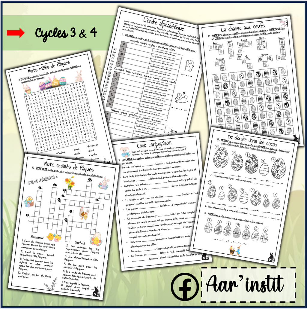 Mon dossier de Pâques (cycles 3 & 4)