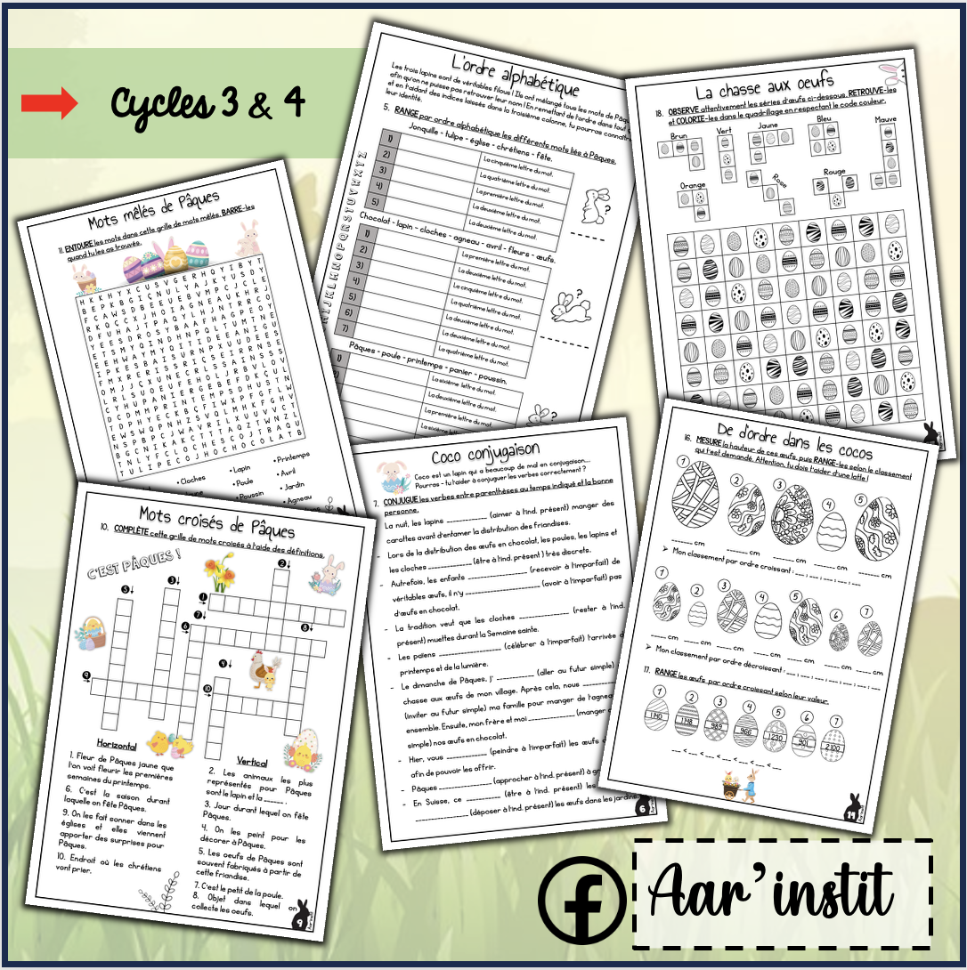 Mon dossier de Pâques (cycles 3 & 4)