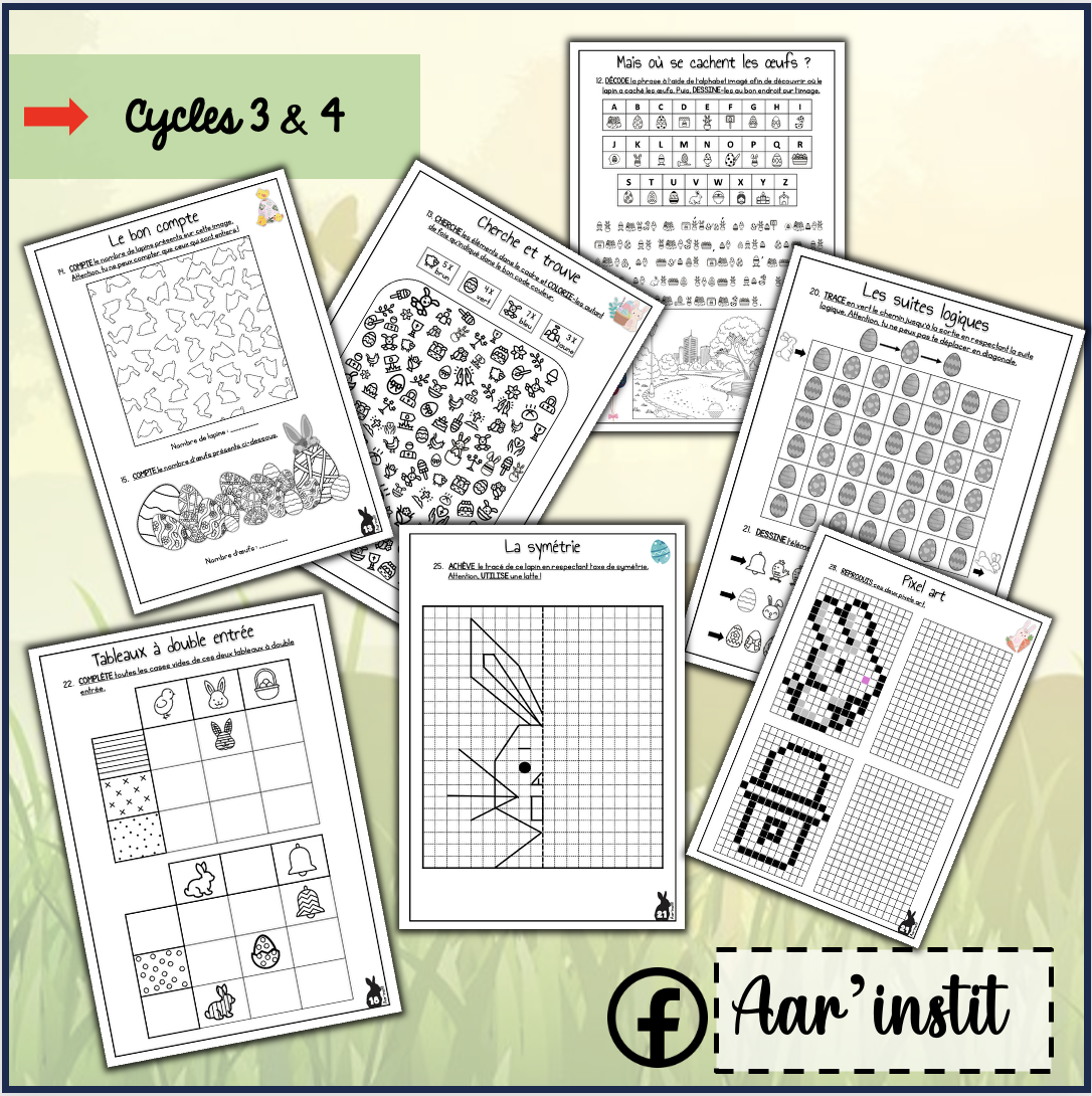 Mon dossier de Pâques (cycles 3 & 4)