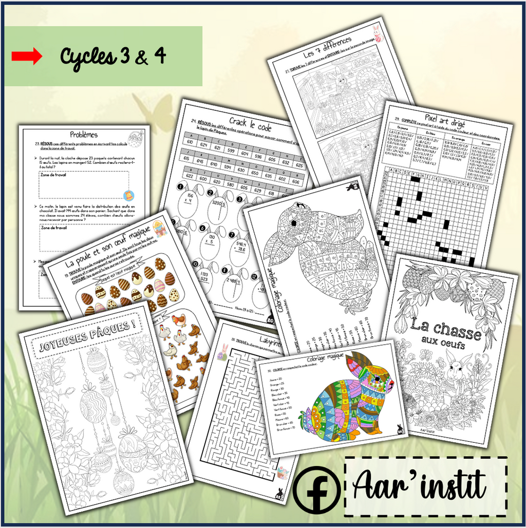 Mon dossier de Pâques (cycles 3 & 4)
