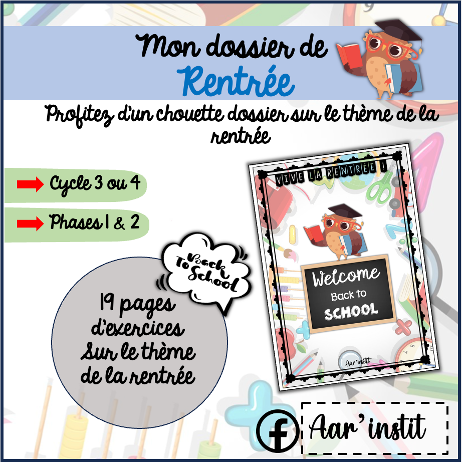 Dossier de la rentrée (cycle 3 ou 4)