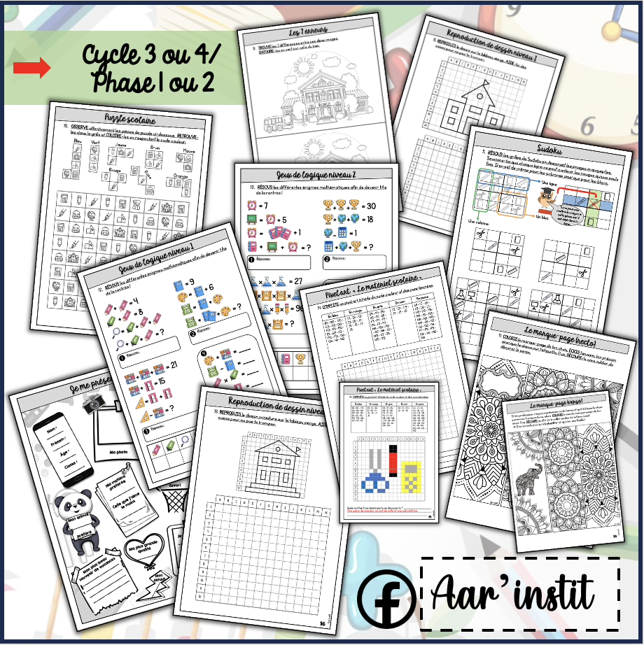 Dossier de la rentrée (cycle 3 ou 4)