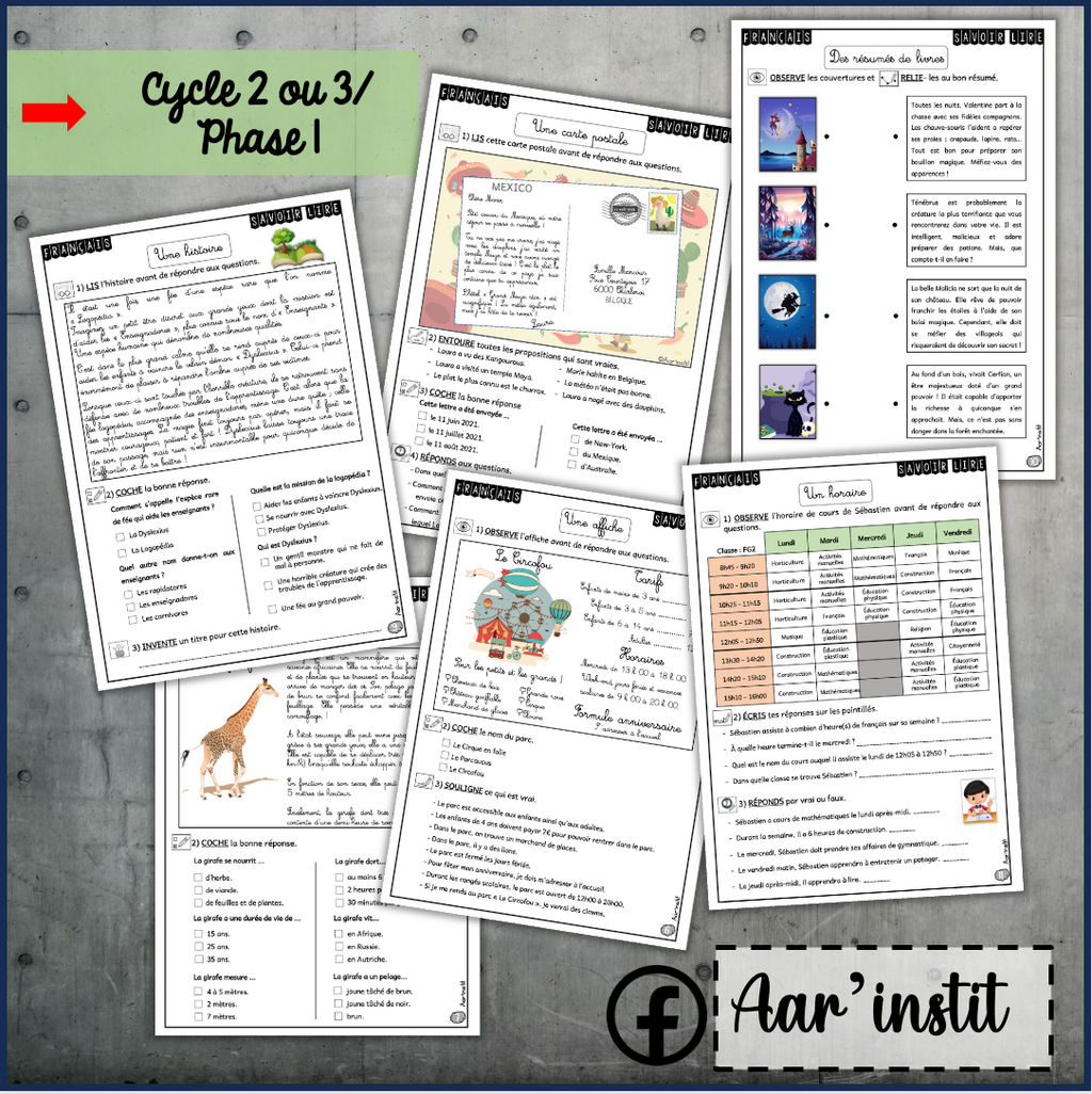 Dossier de lecture (cycles 2 & 3)