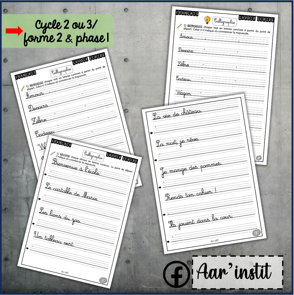 Dossier calligraphie