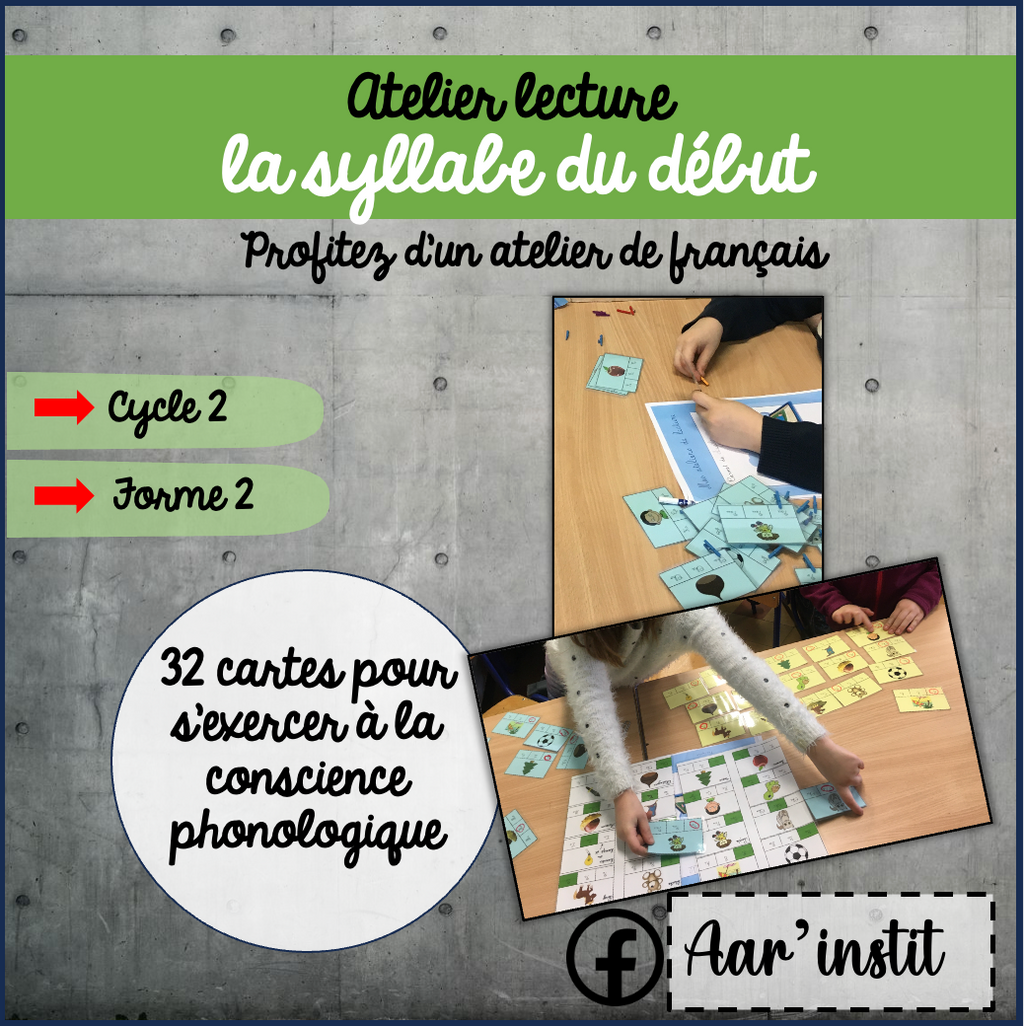 Atelier lecture : la syllabe du début (cycle 2)