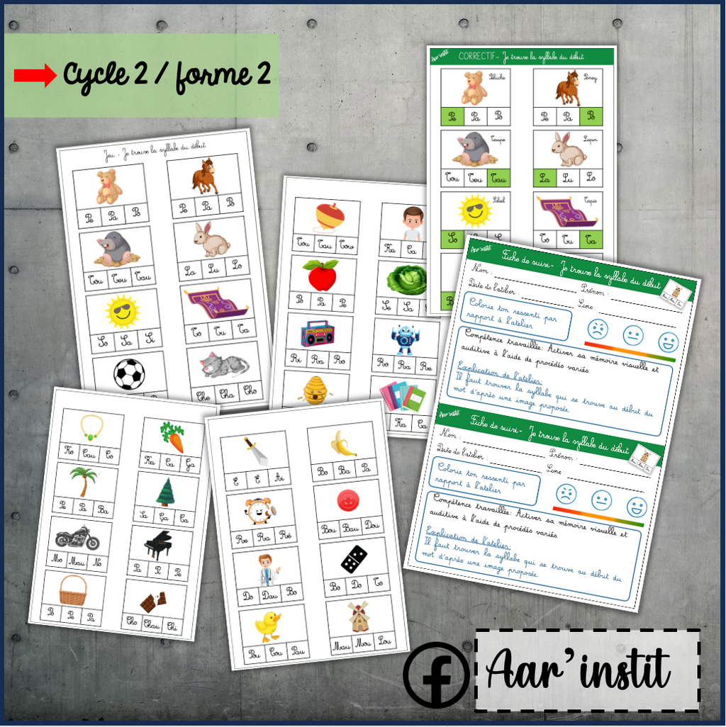 Atelier lecture : la syllabe du début (cycle 2)