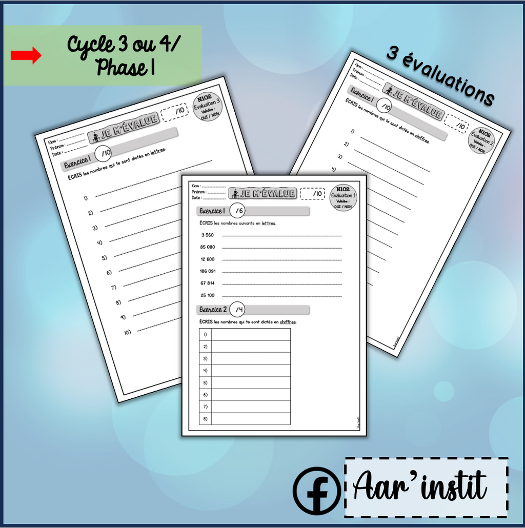 Syllabus phase 1 - Chapitre 2 - Écrire sous la dictée tout nombre composé de 3 à 6 chiffres