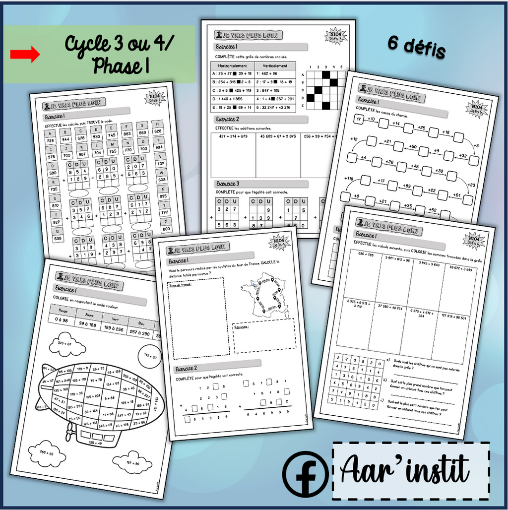 Syllabus phase 1 - Chapitre 4 - L'addition