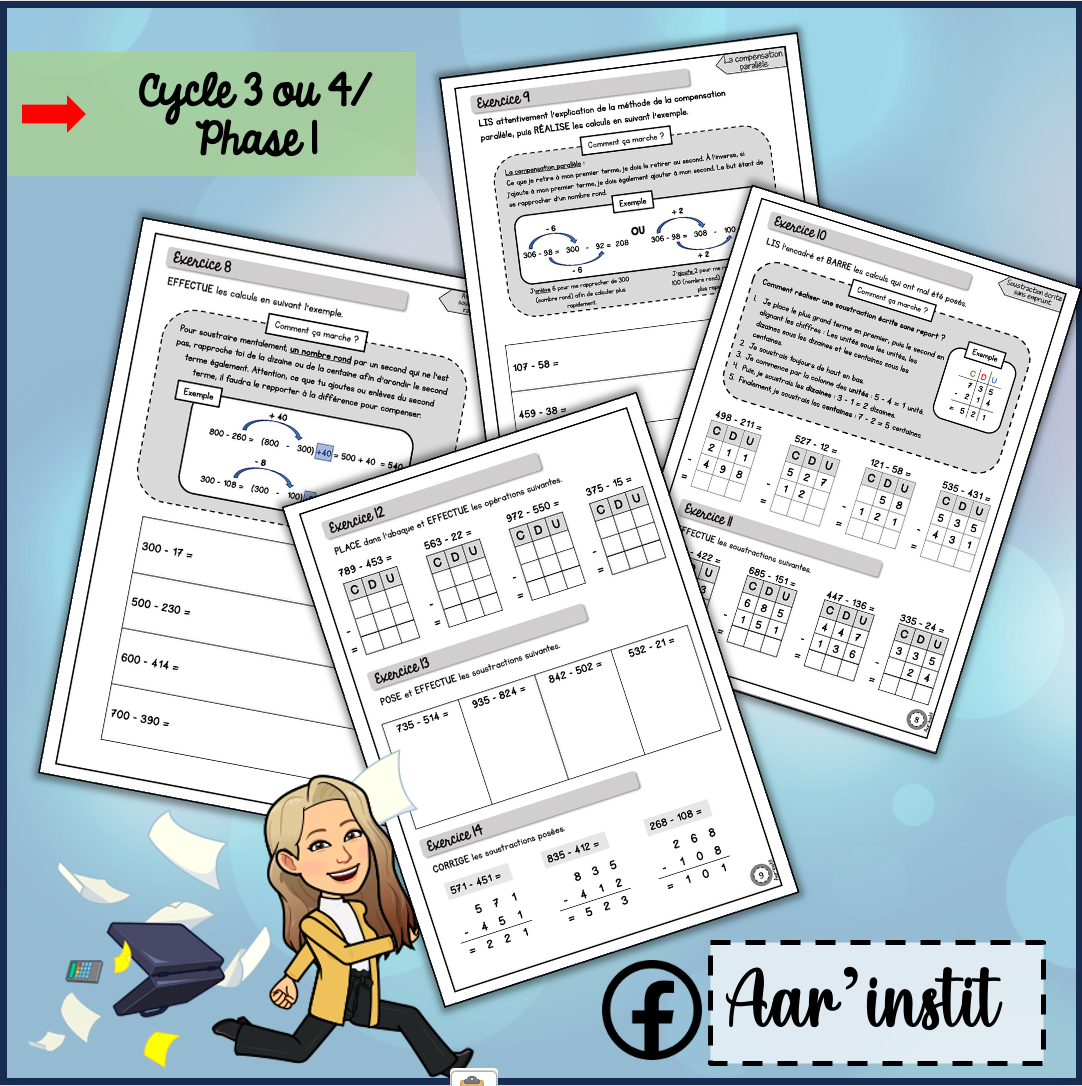 Syllabus phase 1 - Chapitre 5 - La soustraction