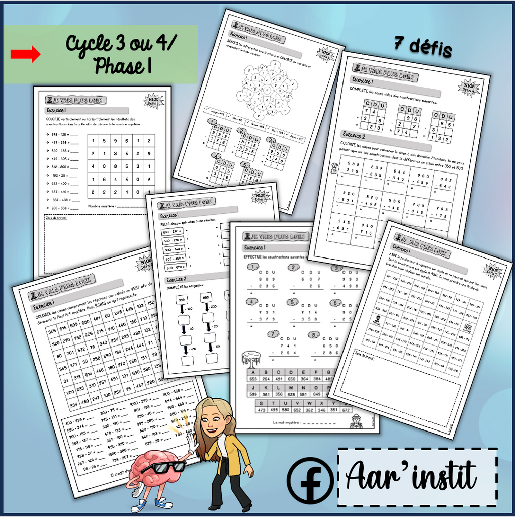 Syllabus phase 1 - Chapitre 5 - La soustraction