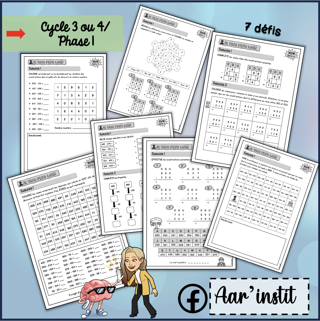 Syllabus phase 1 - Chapitre 5 - La soustraction