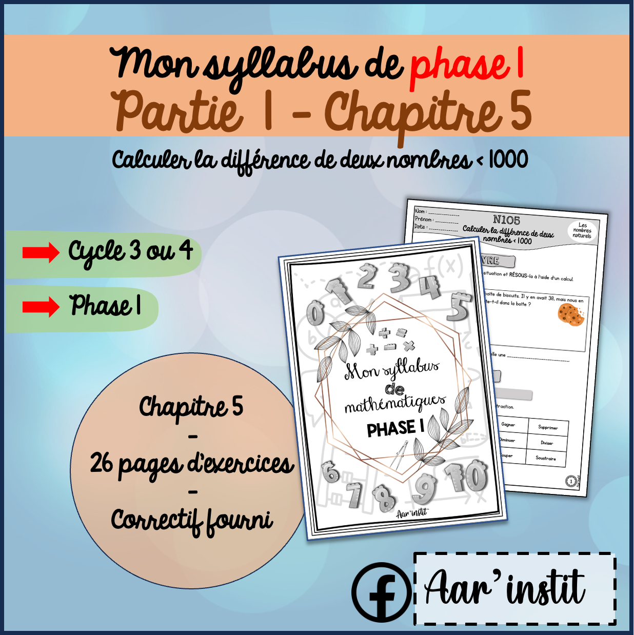 Syllabus phase 1 - Chapitre 5 - La soustraction
