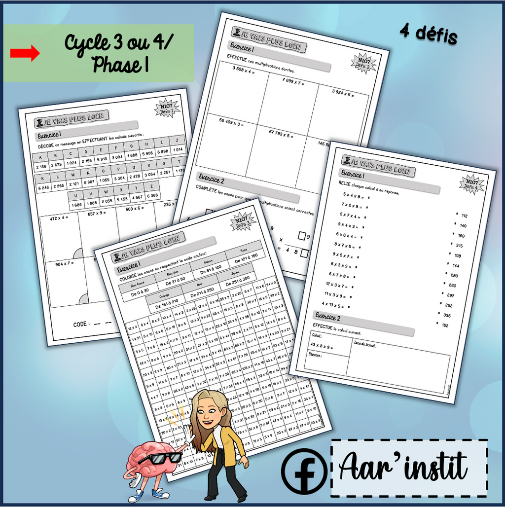 Syllabus phase 1 - Chapitre 7 - La multiplication écrite