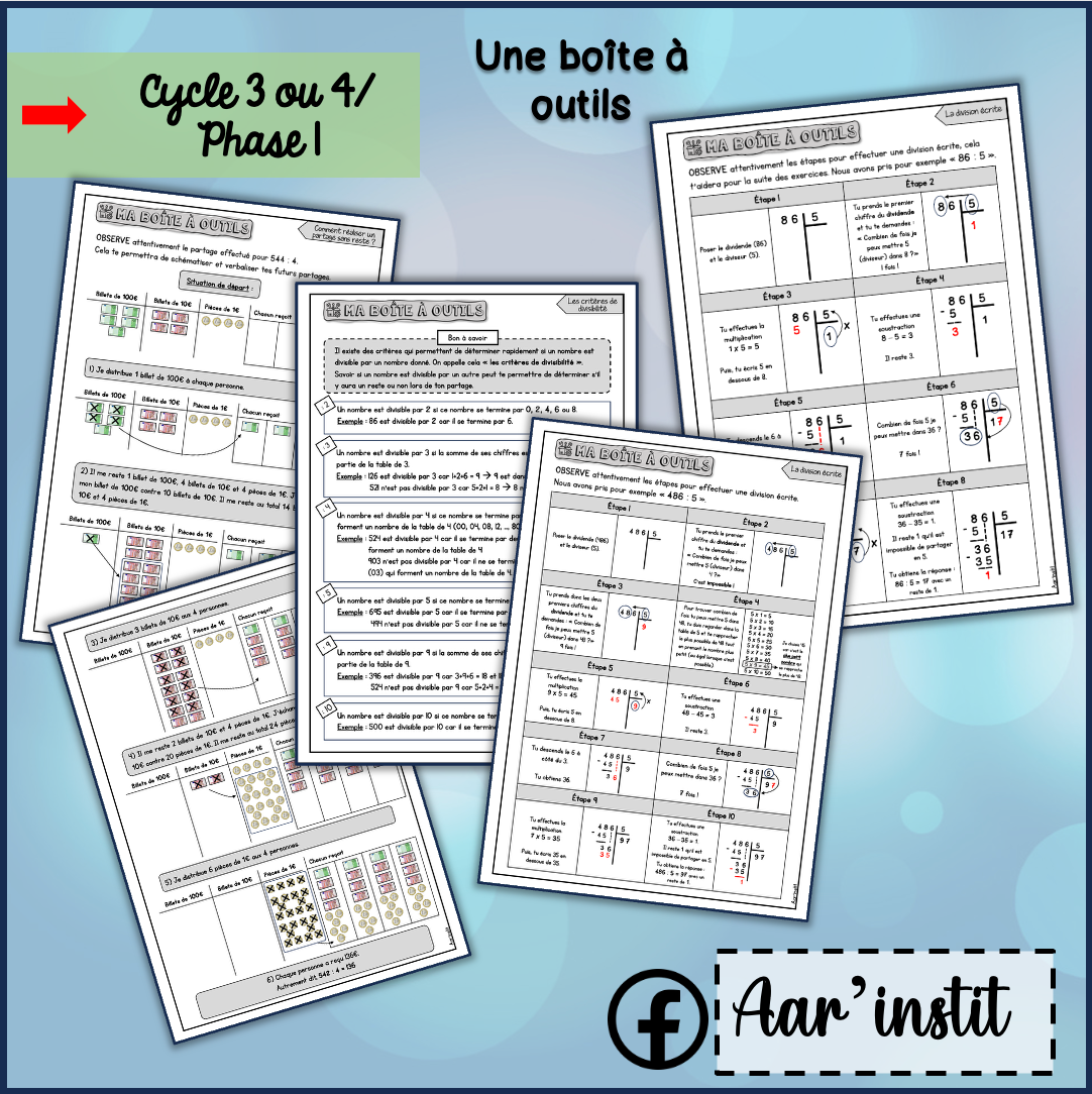 Syllabus phase 1 - Chapitre 10 - La division écrite