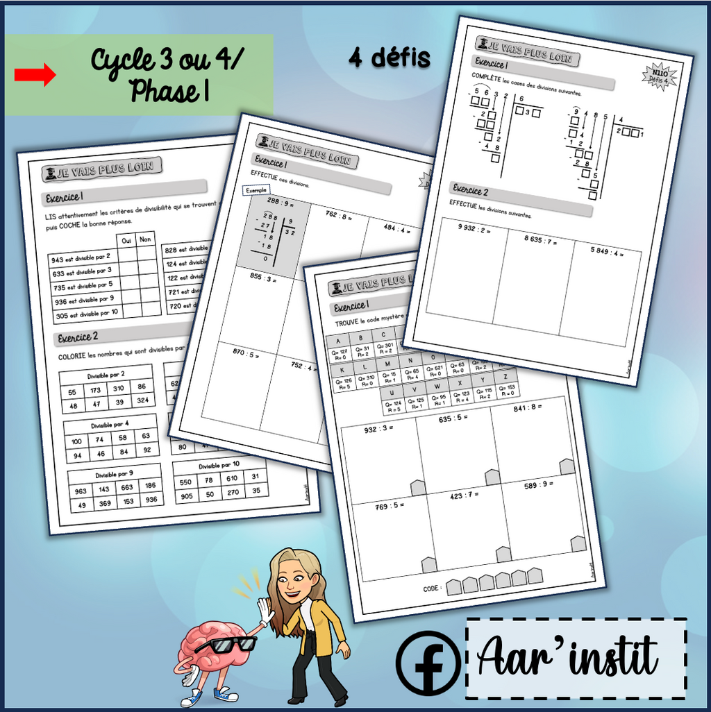 Syllabus phase 1 - Chapitre 10 - La division écrite
