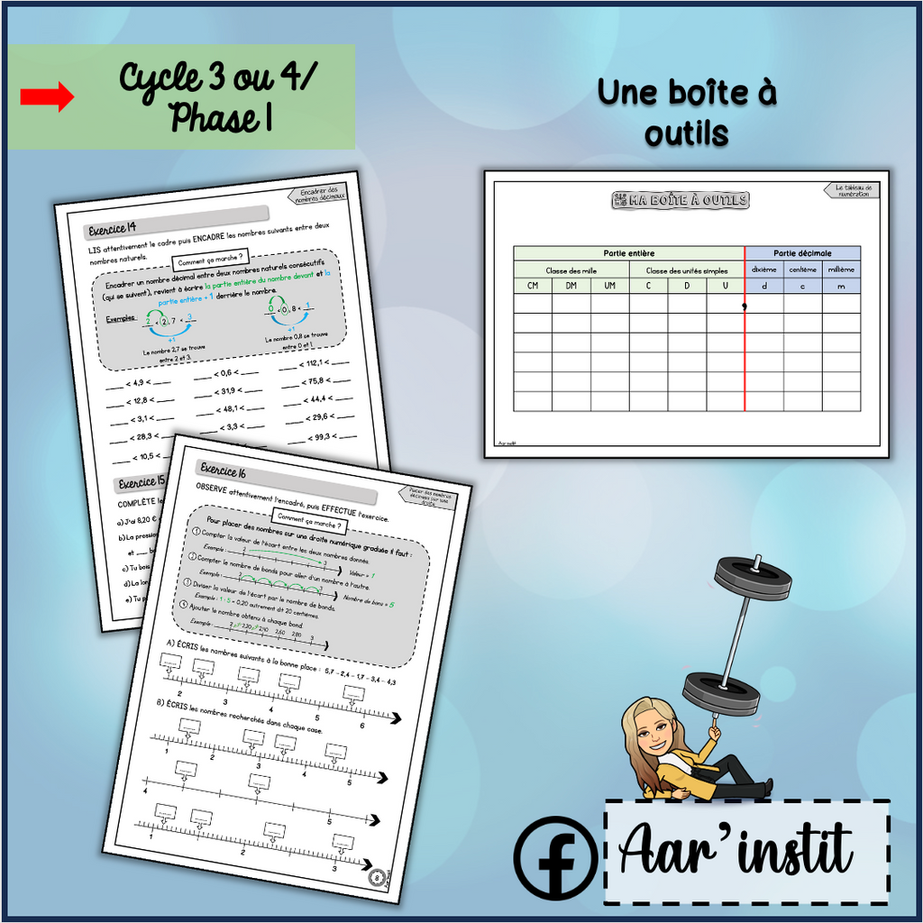 Syllabus phase 1 - Chapitres 11 & 12 - Les nombres décimaux