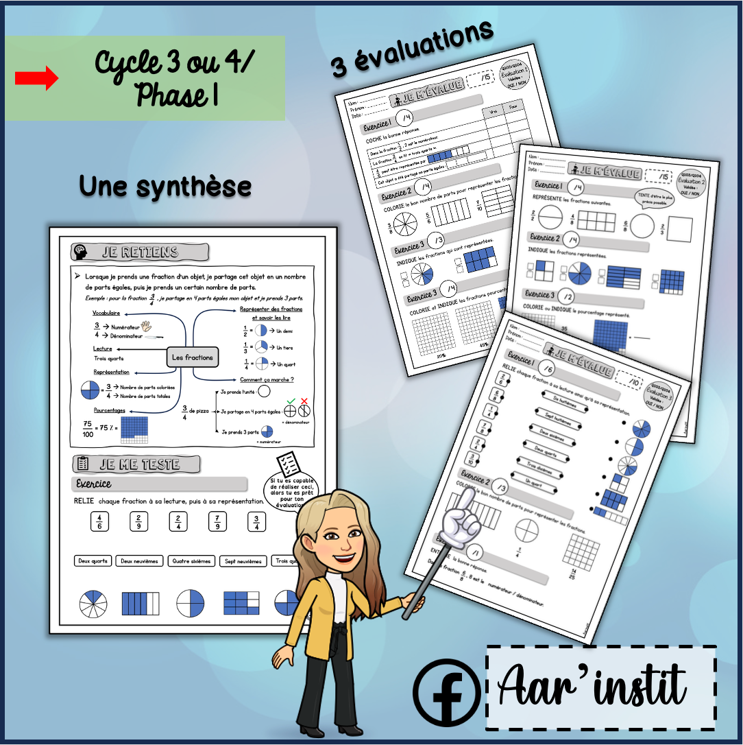 Syllabus phase 1 - Chapitres 13 & 14 - Les fractions