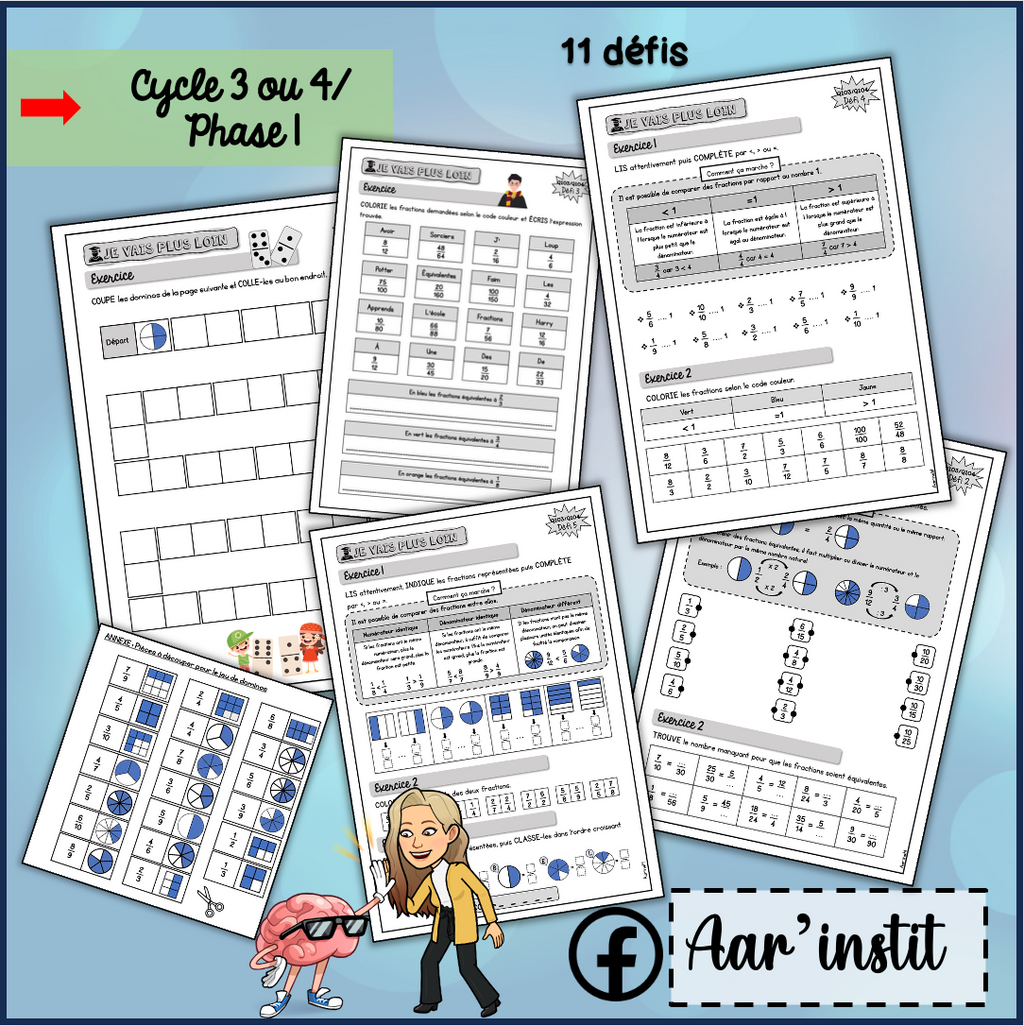 Syllabus phase 1 - Chapitres 13 & 14 - Les fractions