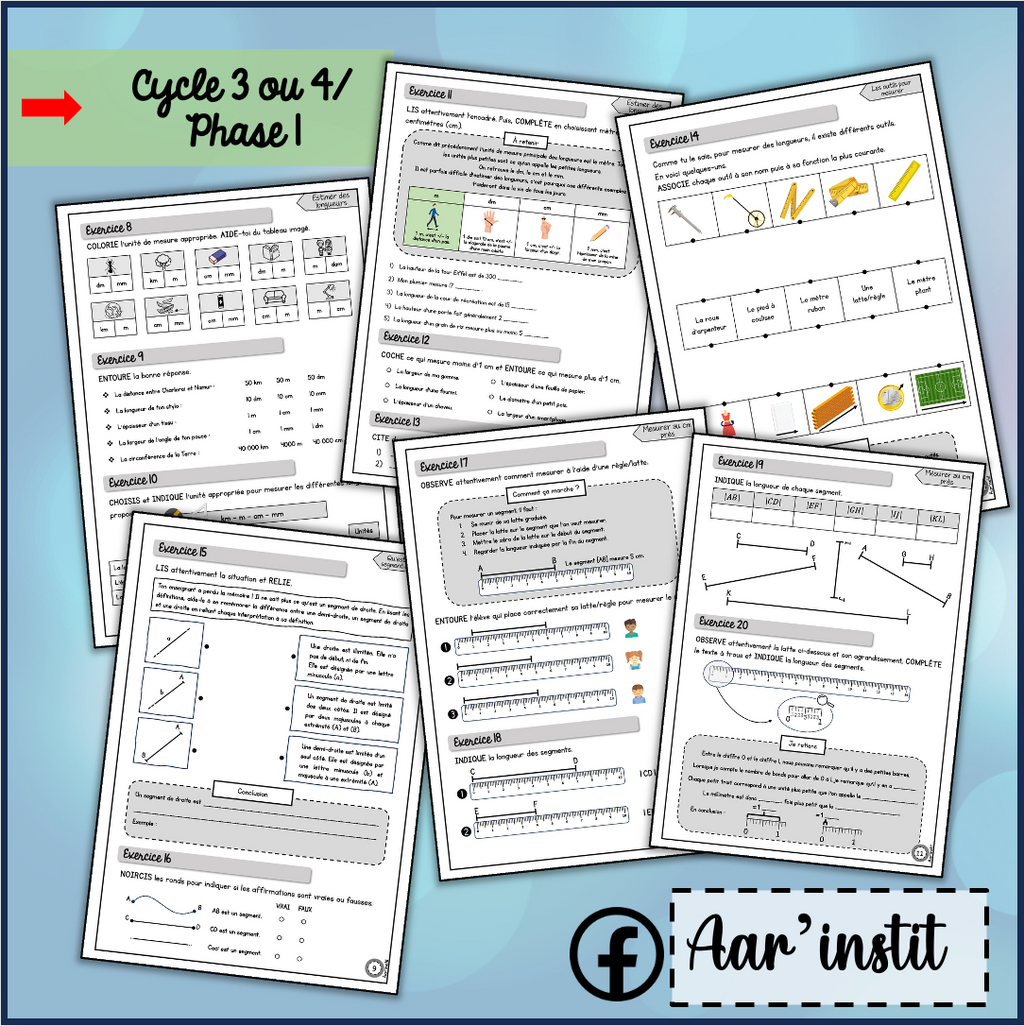 Syllabus phase 1 - Chapitres 15, 16 & 17 - Les longueurs