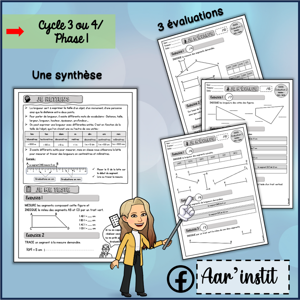 Syllabus phase 1 - Chapitres 15, 16 & 17 - Les longueurs