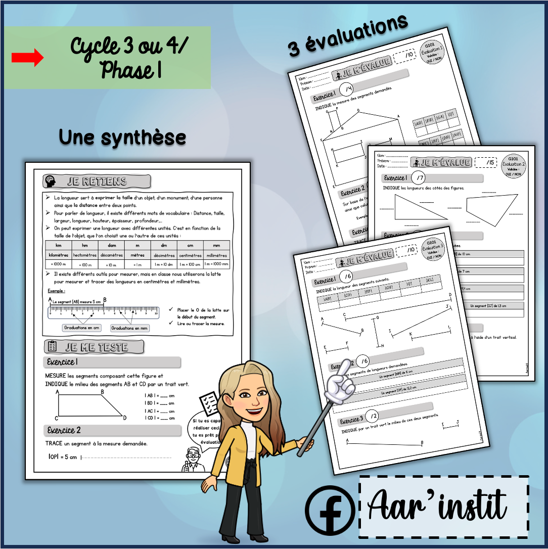 Syllabus phase 1 - Chapitres 15, 16 & 17 - Les longueurs