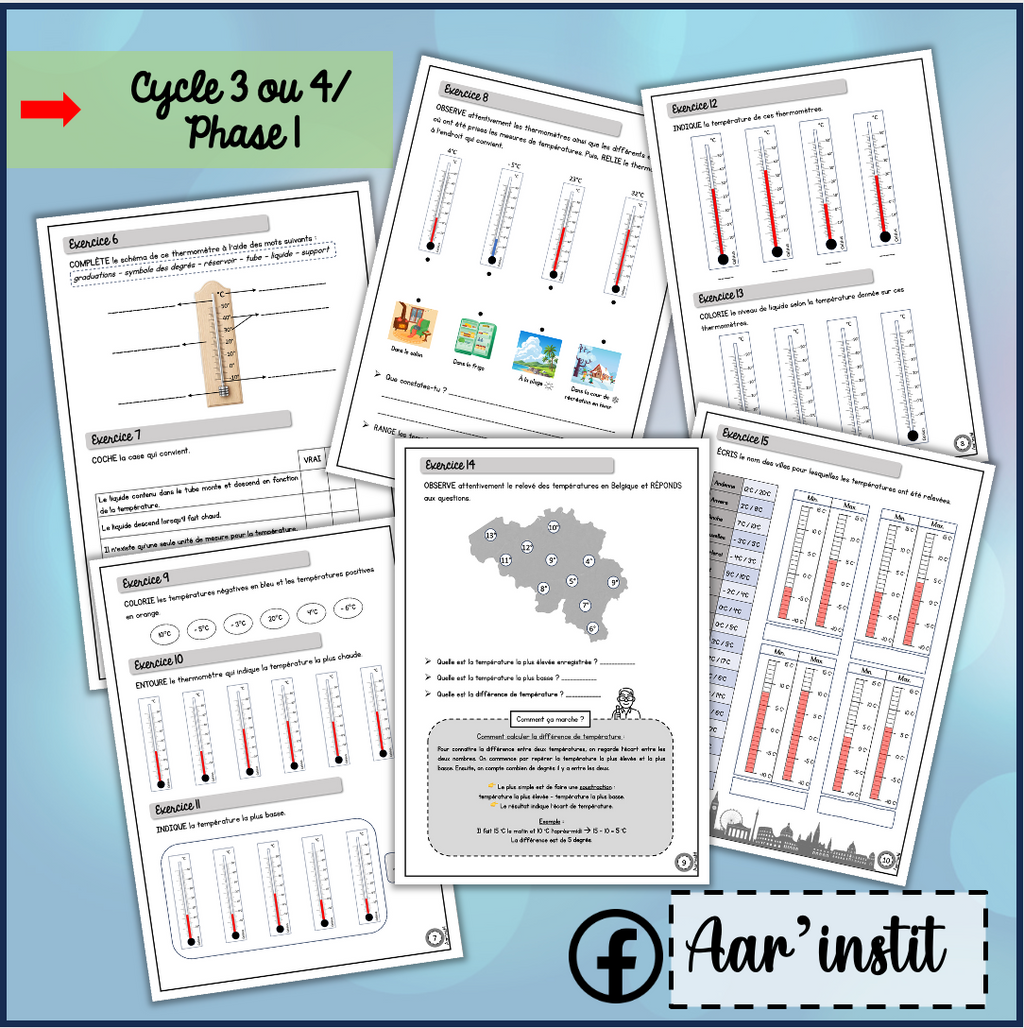 Syllabus phase 1 - Chapitre 33 - Les températures