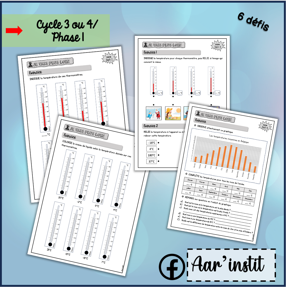 Syllabus phase 1 - Chapitre 33 - Les températures