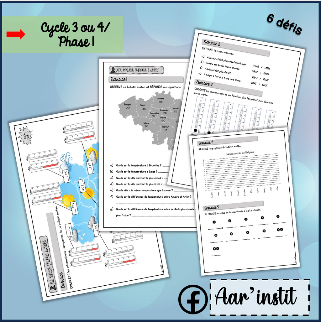 Syllabus phase 1 - Chapitre 33 - Les températures