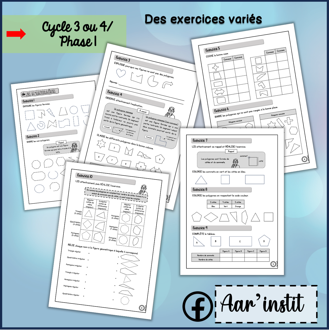 Syllabus phase 1 - Chapitre 22 bis - Les polygones et non-polygones